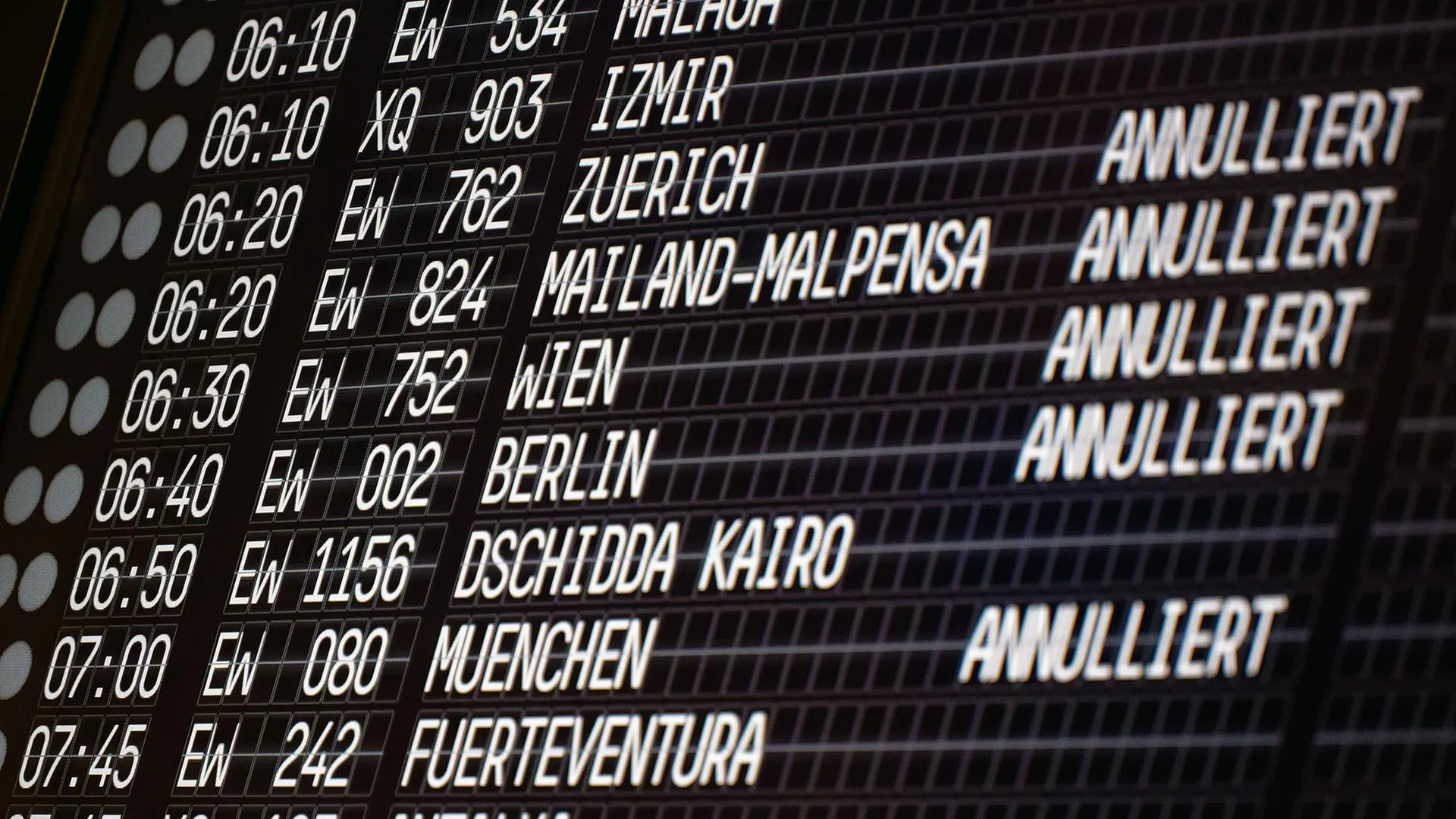 Pilotenstreik bei Lufthansa und Eurowings sorgt für viele Flugausfälle