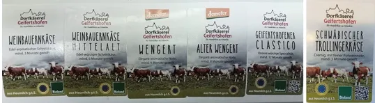 Diverse Käsesorten