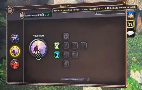 How do Legacy Points Work in WoW: Forever?