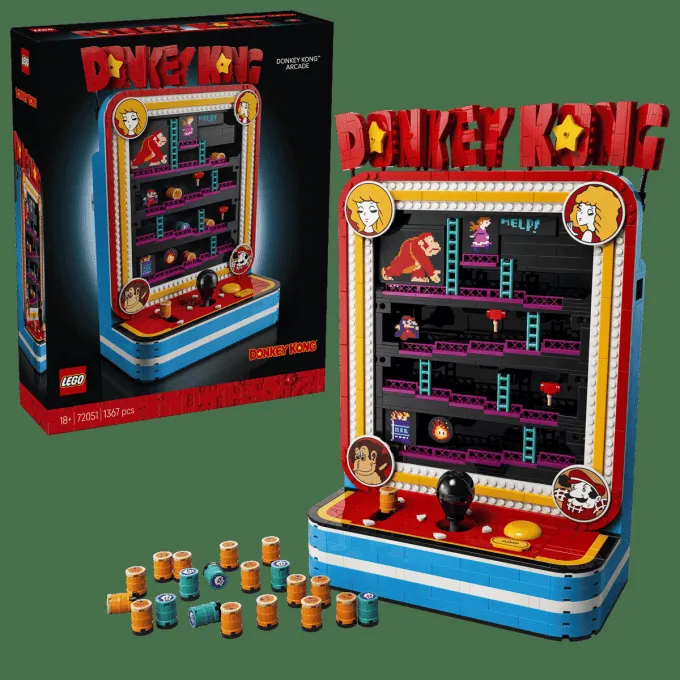 LEGO Donkey Kong Arcade: Mechanischer Spielautomat mit Super Mario kostet 170 Euro