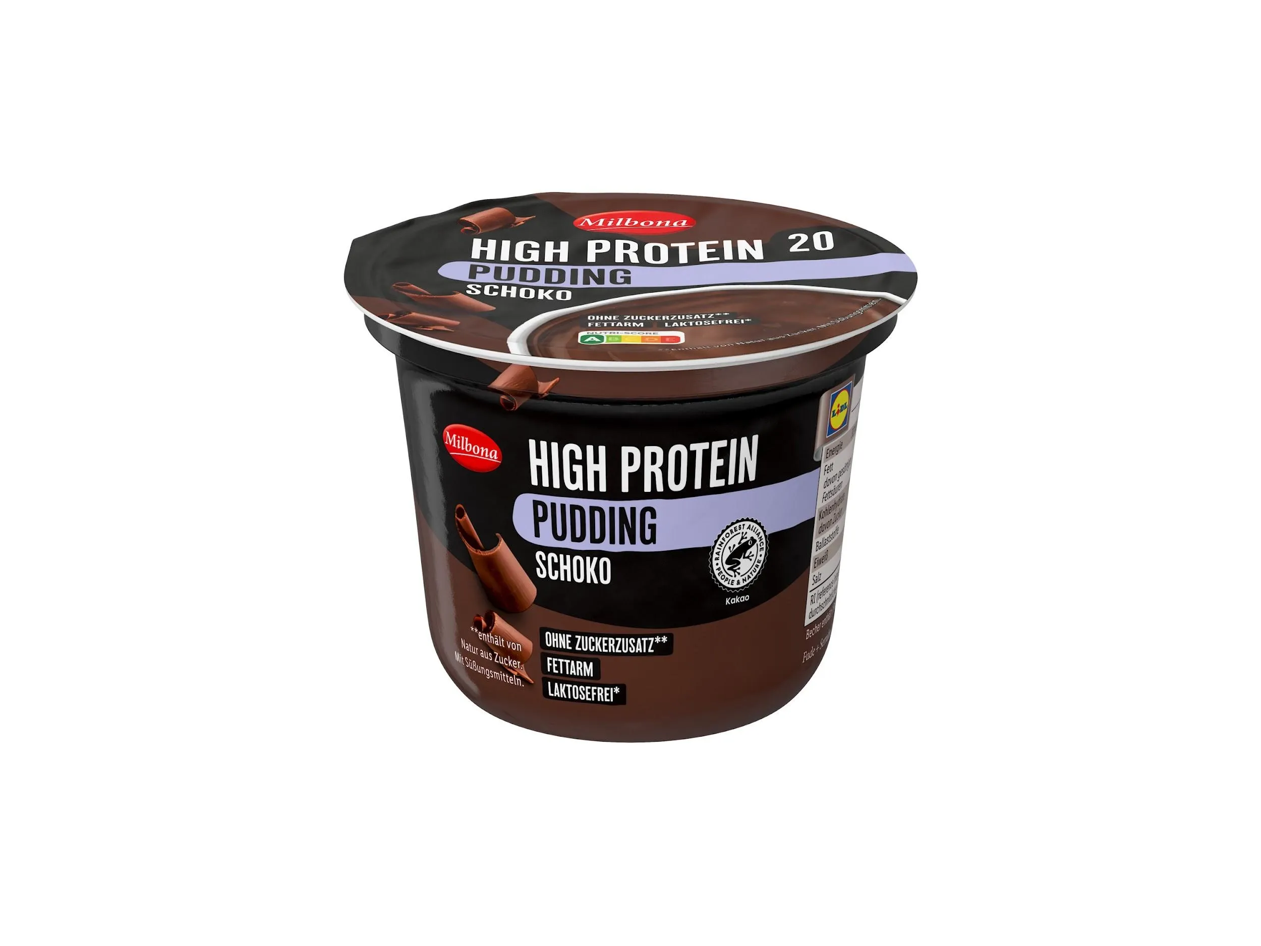 Milbona High Protein Pudding Schoko, 200 Gramm